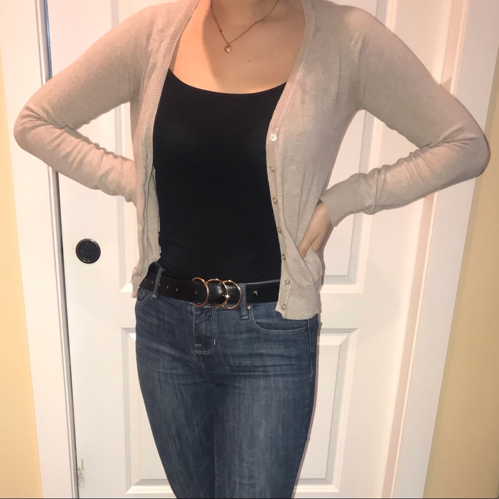 Light brown/ cream cardigan